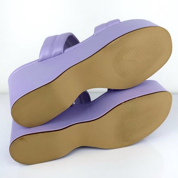 BP. Women's Raquelle Wedge Platform Slip On Sandals Purple Size 9 - Picture 9 of 11